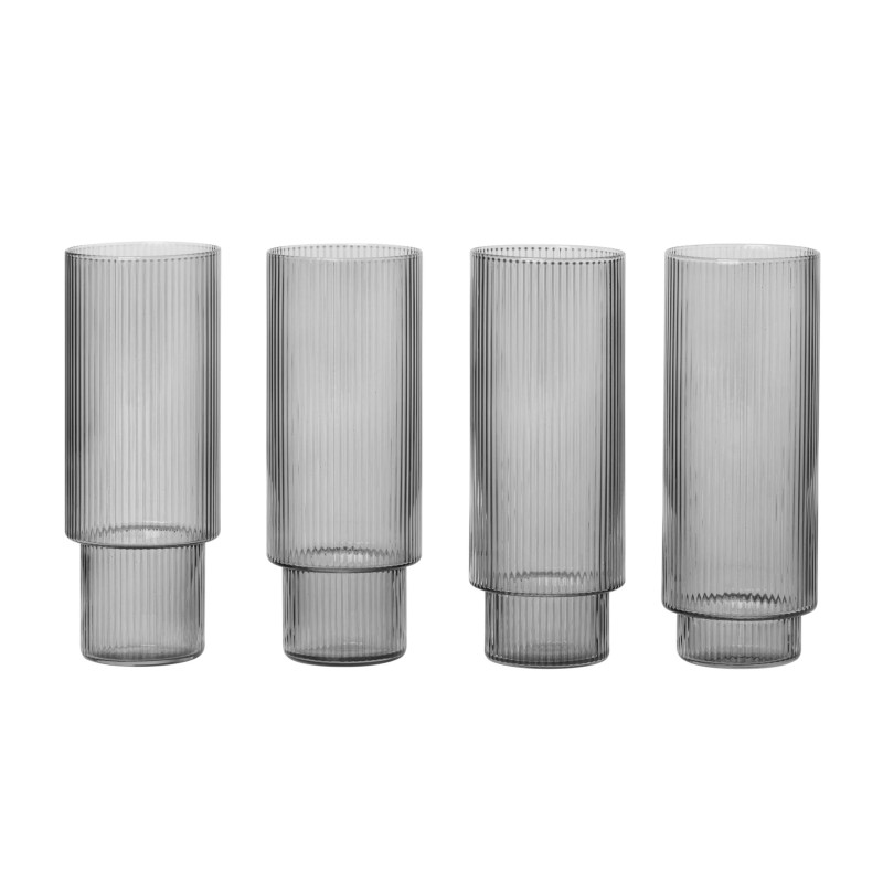 Fern Life Ripple Long Drink Glasses